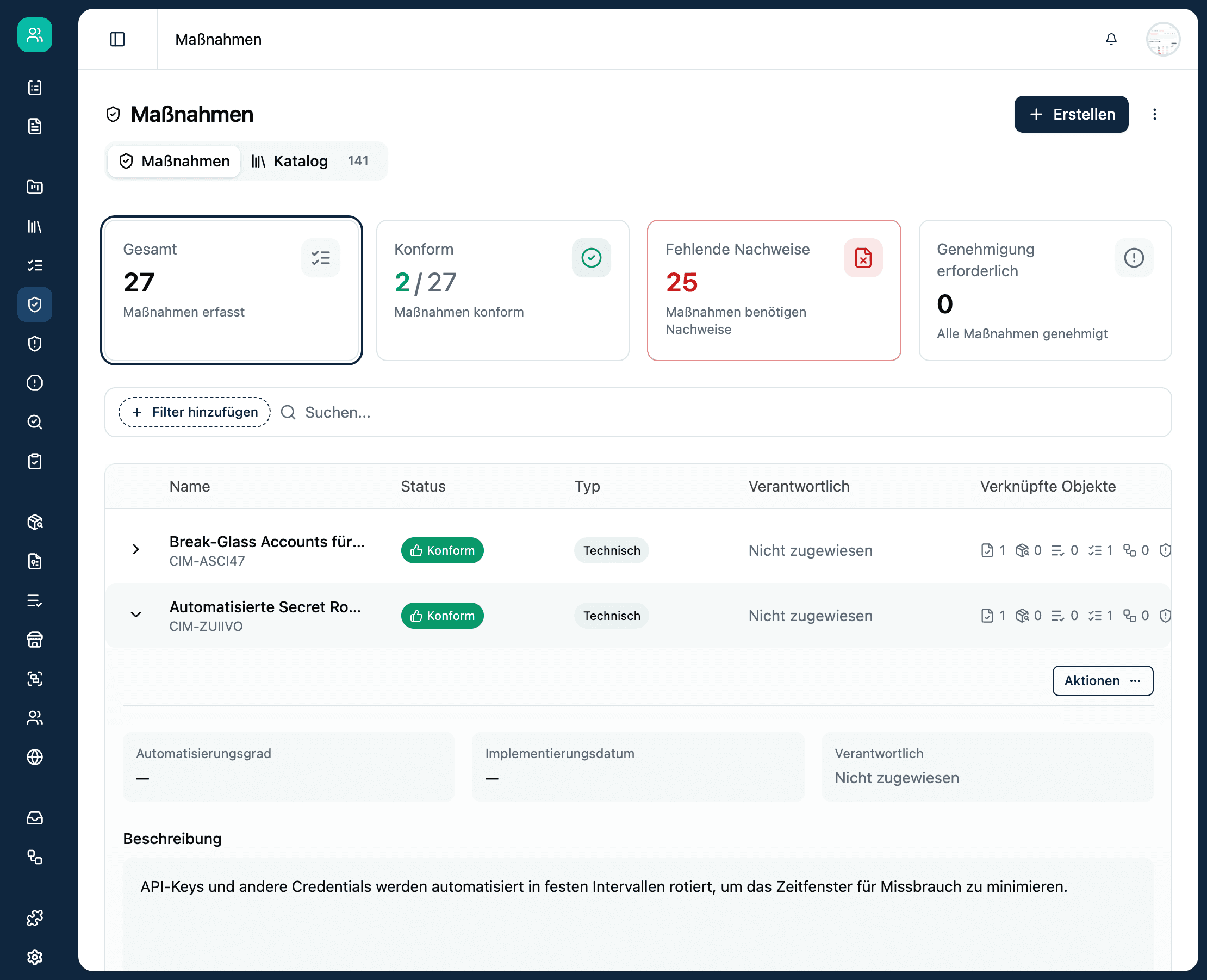 Kopexa ISMS Controls mit Gap-Analyse und Zertifizierungsreife